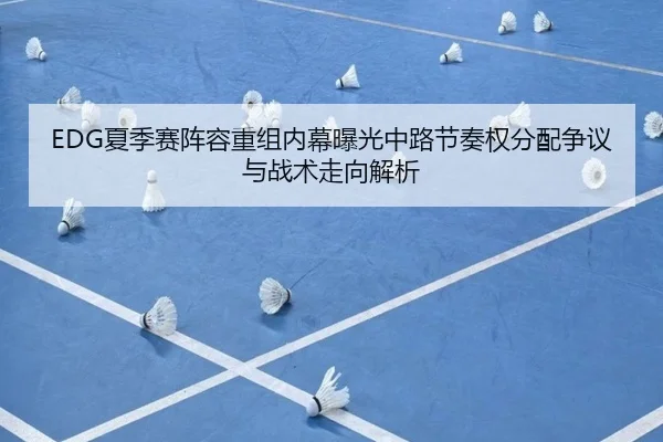 EDG夏季赛阵容重组内幕曝光中路节奏权分配争议与战术走向解析
